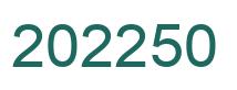 Number 202250 green image