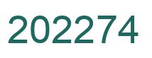 Number 202274 green image