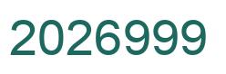 Number 2026999 green image