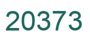 Number 20373 green image