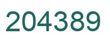Número 204389 imagen verde