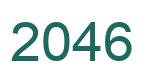 Number 2046 green image