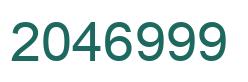 Number 2046999 green image