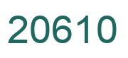 Número 20610 imagen verde