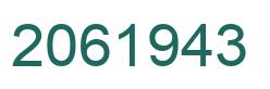 Número 2061943 imagen verde
