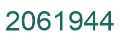 Número 2061944 imagen verde