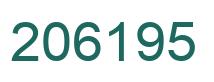 Número 206195 imagen verde
