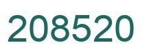 Número 208520 imagen verde