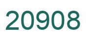 Number 20908 green image