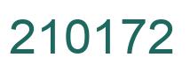 Number 210172 green image