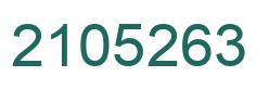 Number 2105263 green image
