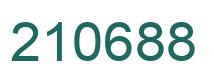 Number 210688 green image