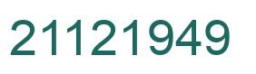 Número 21121949 imagen verde