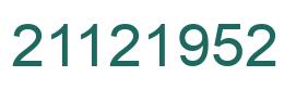 Número 21121952 imagen verde