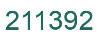 Number 211392 green image