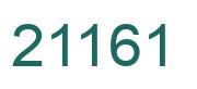 Number 21161 green image
