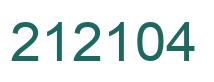 Number 212104 green image