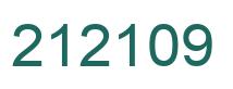 Number 212109 green image