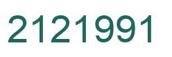 Number 2121991 green image