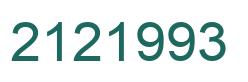 Number 2121993 green image