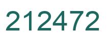 Number 212472 green image