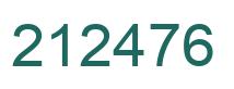 Number 212476 green image