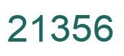 Number 21356 green image