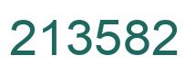 Number 213582 green image