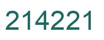 Número 214221 imagen verde