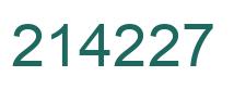 Número 214227 imagen verde