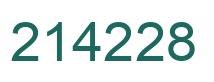 Número 214228 imagen verde