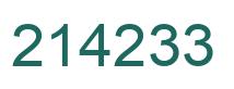 Número 214233 imagen verde