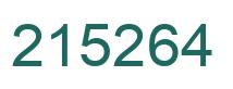 Number 215264 green image