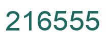Number 216555 green image