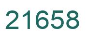 Number 21658 green image