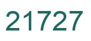 Number 21727 green image