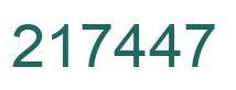 Número 217447 imagen verde
