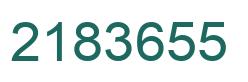 Number 2183655 green image