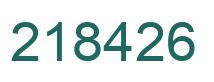 Número 218426 imagen verde