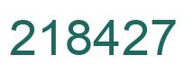 Número 218427 imagen verde