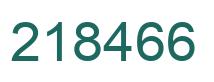 Number 218466 green image
