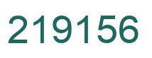 Number 219156 green image