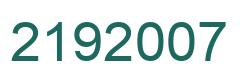 Number 2192007 green image
