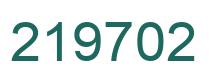 Number 219702 green image