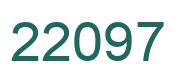 Number 22097 green image