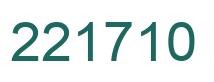 Number 221710 green image