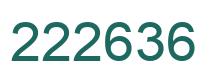Number 222636 green image