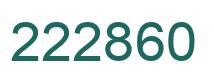 Number 222860 green image