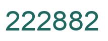 Number 222882 green image