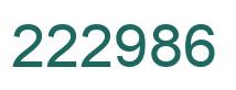 Number 222986 green image